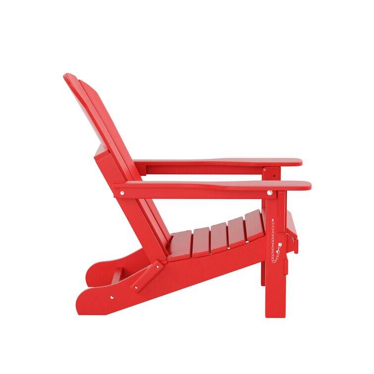 Elland HDPE Folding Adirondack Chair