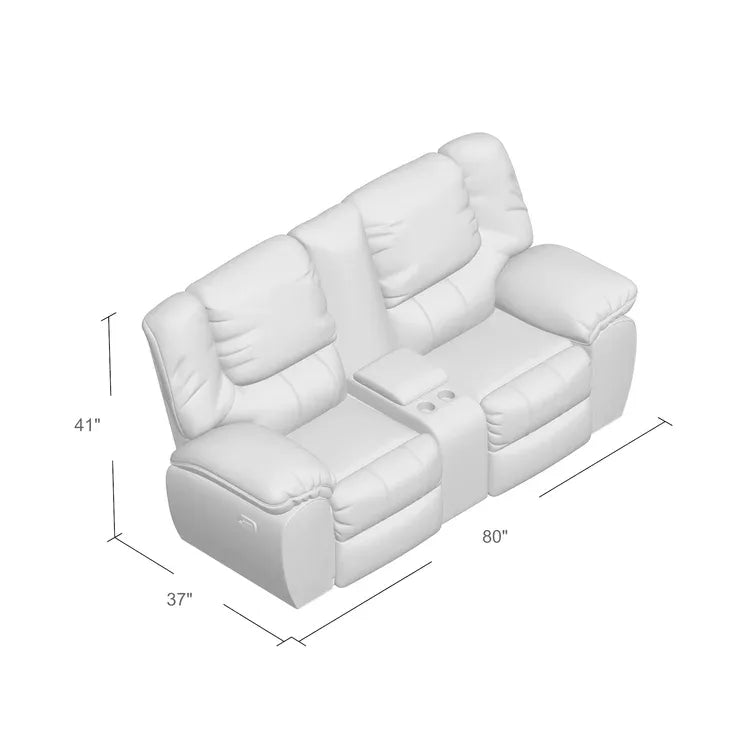 Derosier 80'' Pillow Top Arm Reclining Loveseat