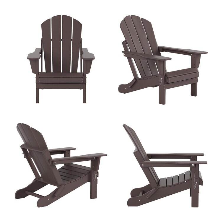 Elland HDPE Folding Adirondack Chair