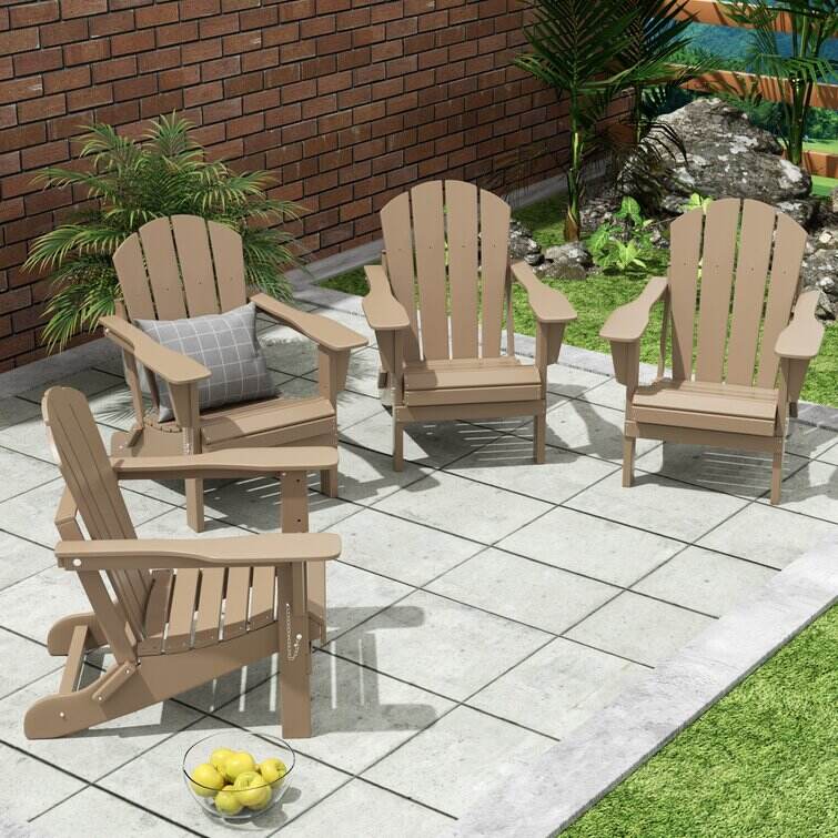 Elland HDPE Folding Adirondack Chair