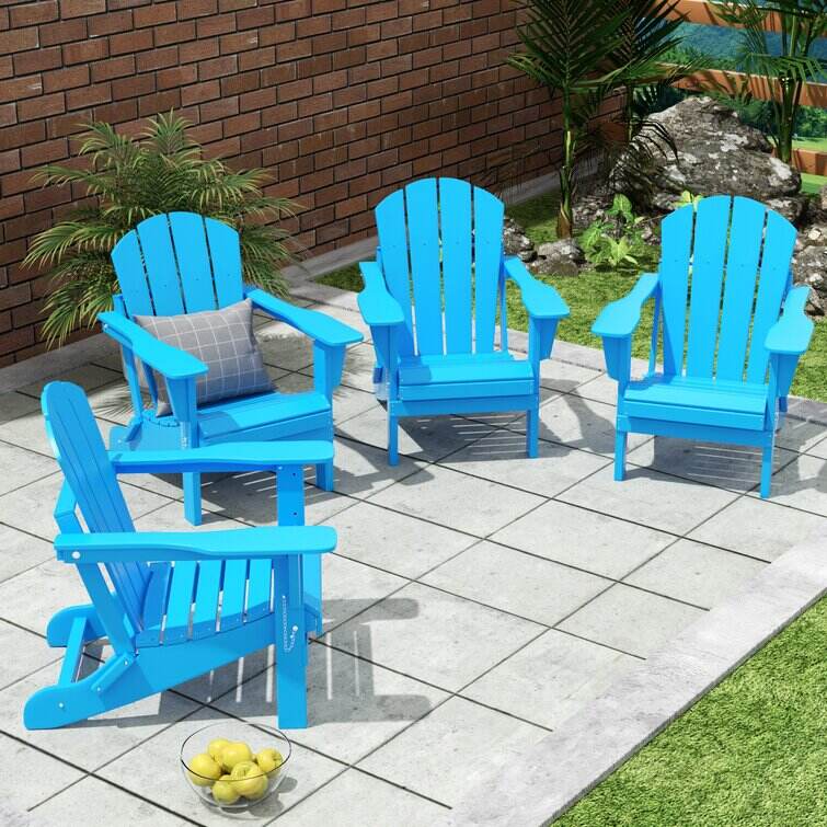 Elland HDPE Folding Adirondack Chair