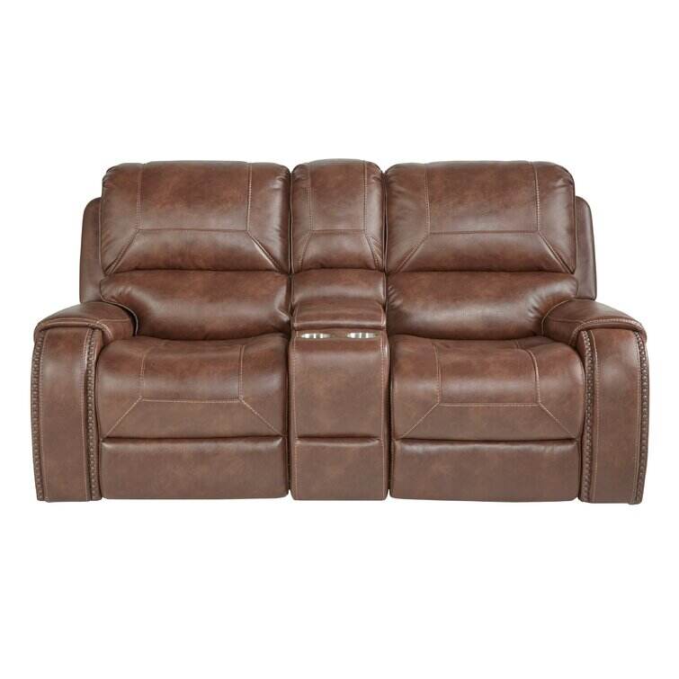 Colleen 77.95'' Pillow Top Arm Reclining Loveseat