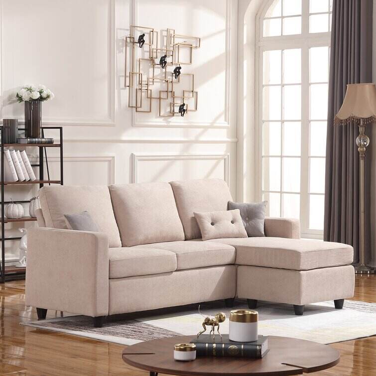 Campbelltown 78.5" Wide Reversible Sofa & Chaise with Ottoman