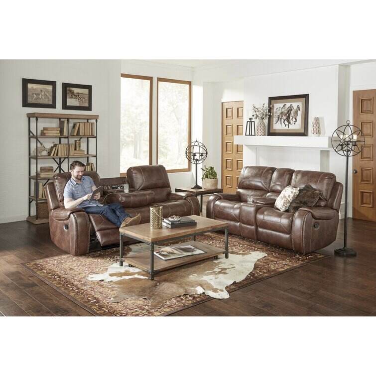 Colleen 77.95'' Pillow Top Arm Reclining Loveseat