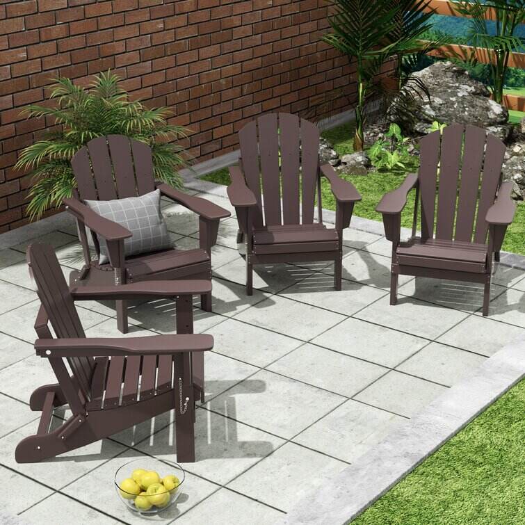 Elland HDPE Folding Adirondack Chair