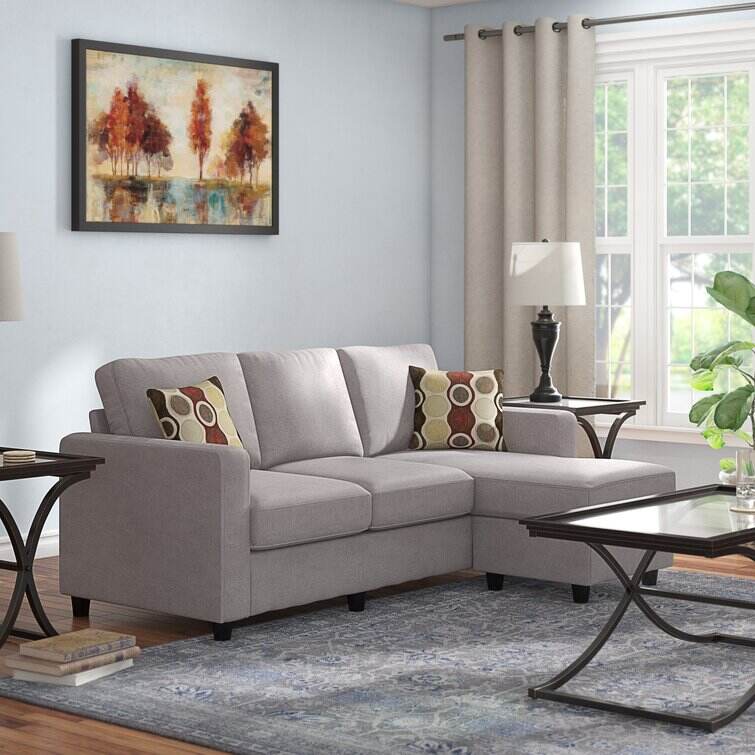 Campbelltown 78.5" Wide Reversible Sofa & Chaise with Ottoman